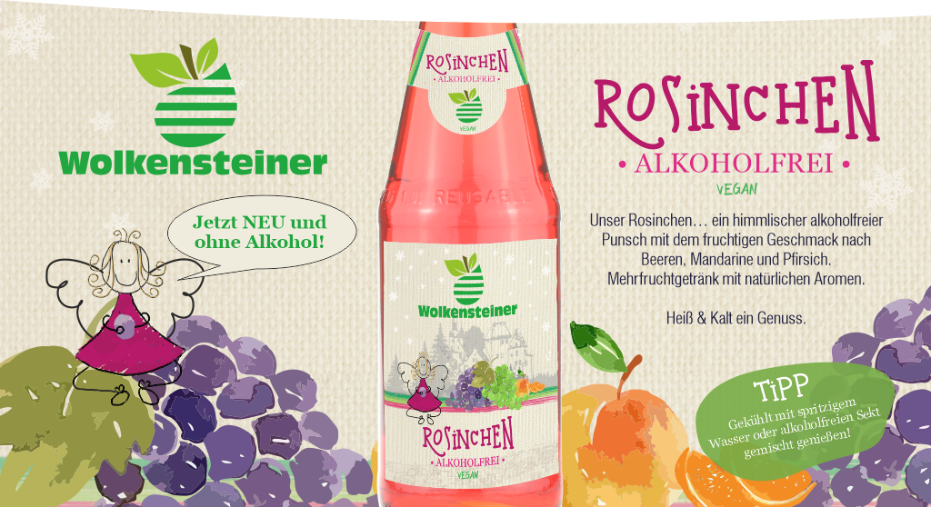 anzeige - Neu in unserem Sortiment - Rosinchen Alkoholfrei
